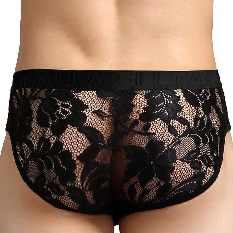 Tauwell Tauwell Men's Lace Briefs - Low-Rise Mesh Underwear 23107