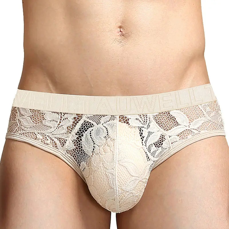 Tauwell Tauwell Men's Lace Briefs - Low-Rise Mesh Underwear 23107