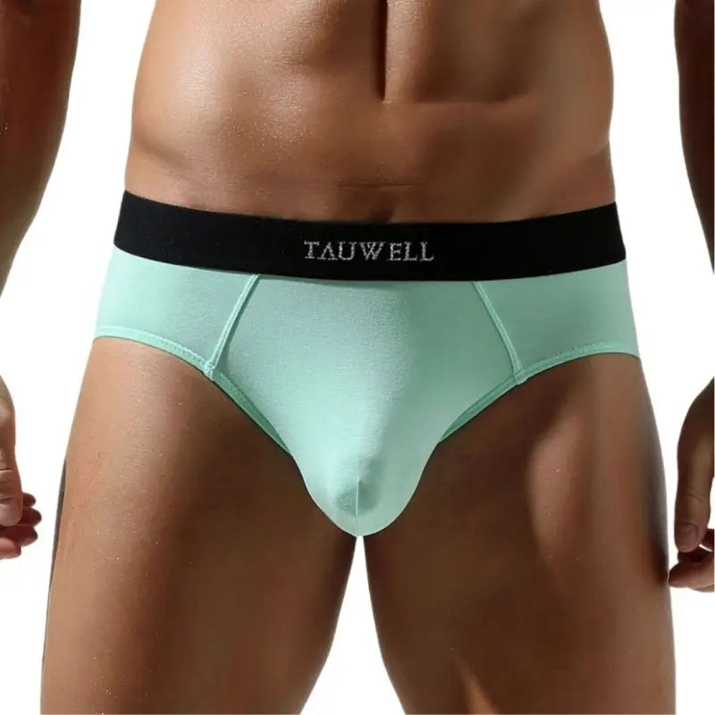 Tauwell Tauwell Men's Light Green Pouch Briefs - Supportive & Breathable Underwear 24106