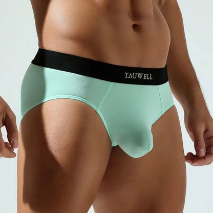 Tauwell Tauwell Men's Light Green Pouch Briefs - Supportive & Breathable Underwear 24106