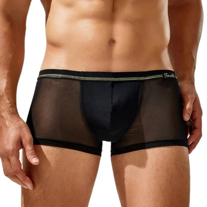 Tauwell Tauwell Men's Mesh Boxer Briefs - Dual Fabric Comfort 24201