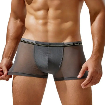 Tauwell Tauwell Men's Mesh Boxer Briefs - Dual Fabric Comfort 24201