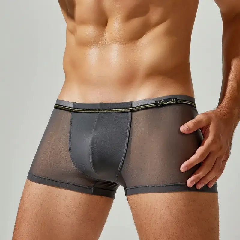 Tauwell Tauwell Men's Mesh Boxer Briefs - Dual Fabric Comfort 24201