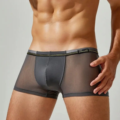 Tauwell Tauwell Men's Mesh Boxer Briefs - Dual Fabric Comfort 24201