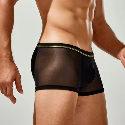 Tauwell Tauwell Men's Mesh Boxer Briefs - Dual Fabric Comfort 24201