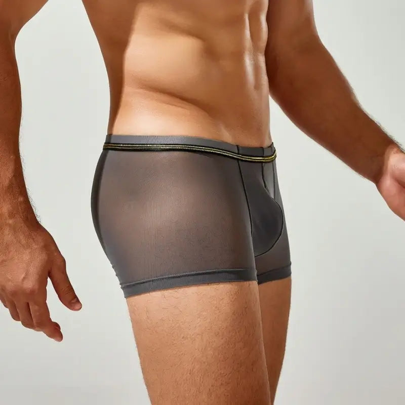 Tauwell Tauwell Men's Mesh Boxer Briefs - Dual Fabric Comfort 24201
