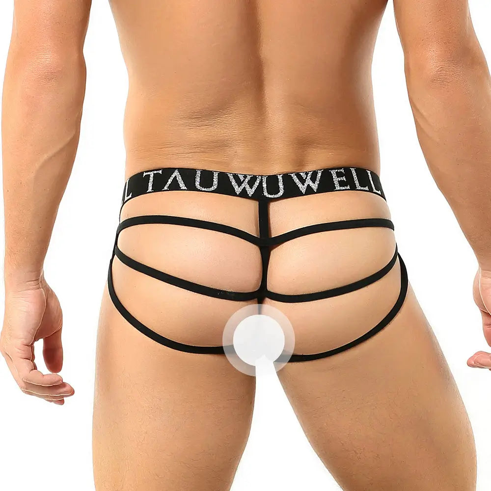 Tauwell Tauwell Men's Sexy Mesh String Briefs - Stylish & Comfortable Men's Underwear with Sheer Mesh Design
