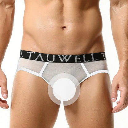 Tauwell Tauwell Men's Sexy Mesh String Briefs - Stylish & Comfortable Men's Underwear with Sheer Mesh Design