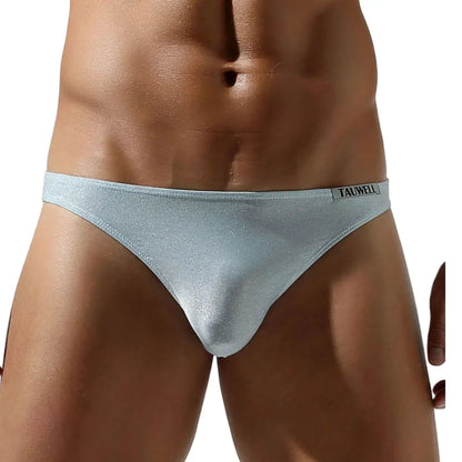 Tauwell Tauwell Men's Shiny Briefs - Low-Rise Sexy Underwear with Lurex & Spandex 24107