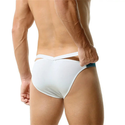 Tauwell Tauwell Men's String Bikini Briefs - Sexy Cross Waistband Underwear 23103