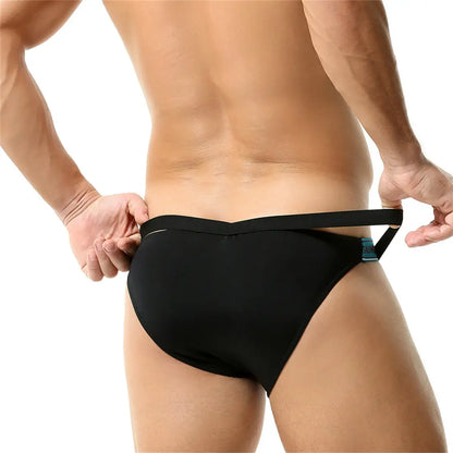 Tauwell Tauwell Men's String Bikini Briefs - Sexy Cross Waistband Underwear 23103