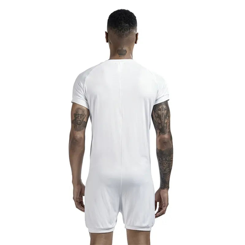 Tauwell Tauwell Men's Summer Romper Short Sleeve Jumpsuit 9703