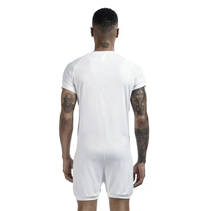 Tauwell Tauwell Men's Summer Romper Short Sleeve Jumpsuit 9703
