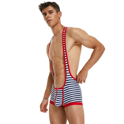 Tauwell Tauwell Men's Wrestling Bodysuit - Perfect for Summer Sports