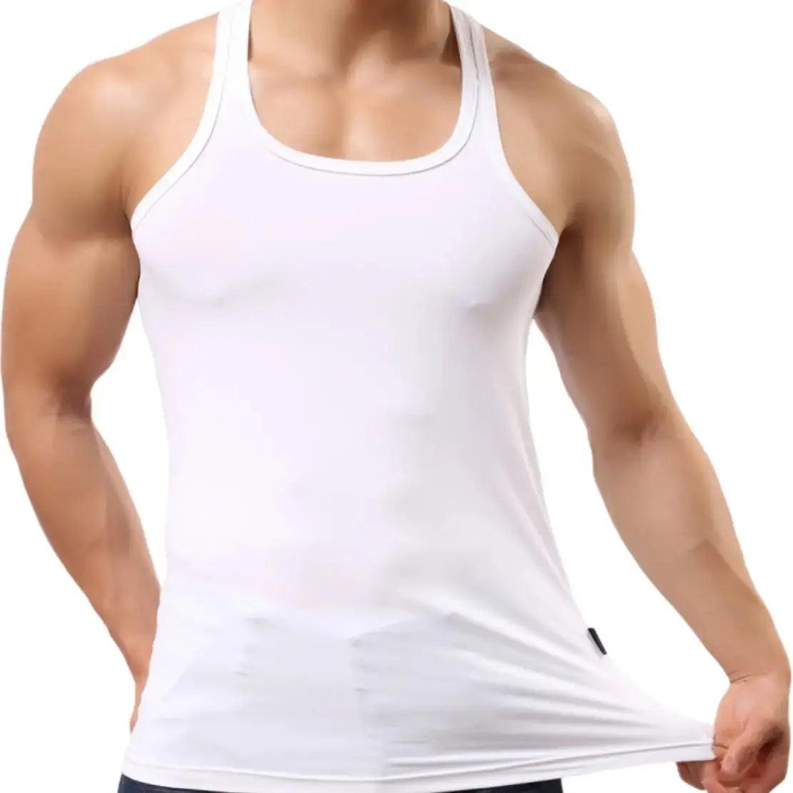 Ultra-Soft High-Elasticity Men's Fashion Tank Top Male Shirt - His Inwear